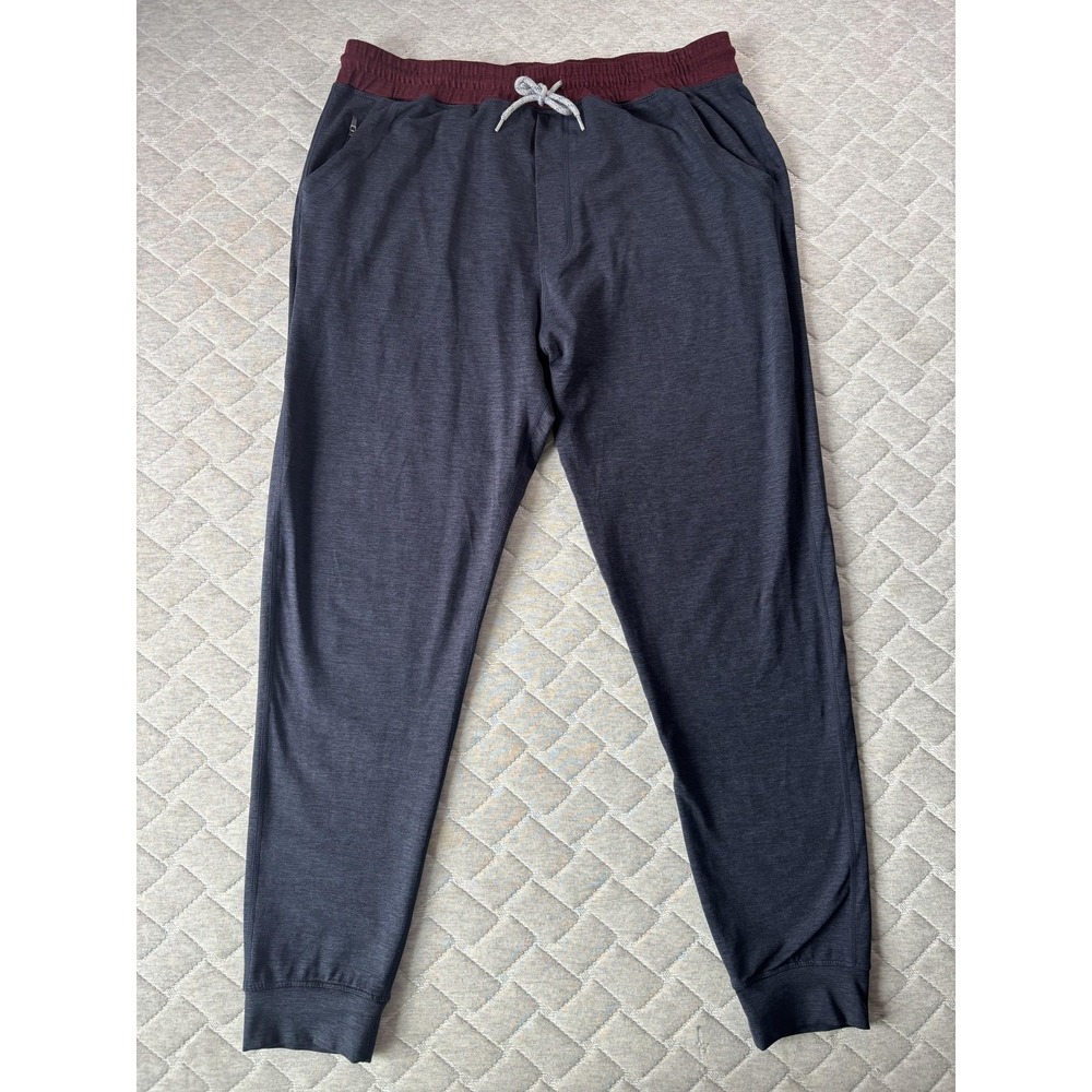 Marine Layer Jogger Pants Mens Large Blue Weekend Sport Stretch Athletic